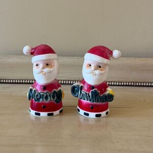 Brinn Co. Santa Salt and Pepper Shakers.